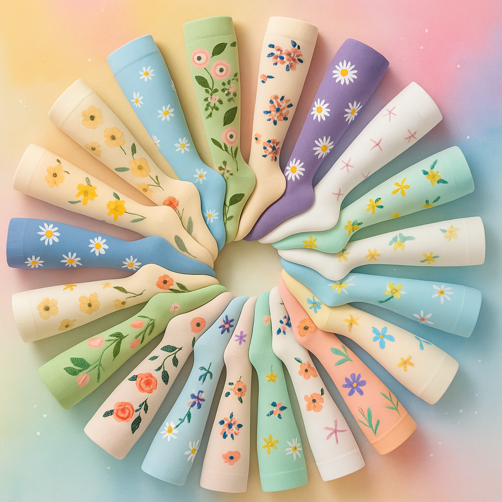 ErgiloColor - Vrolijk 6-pack steunkousen