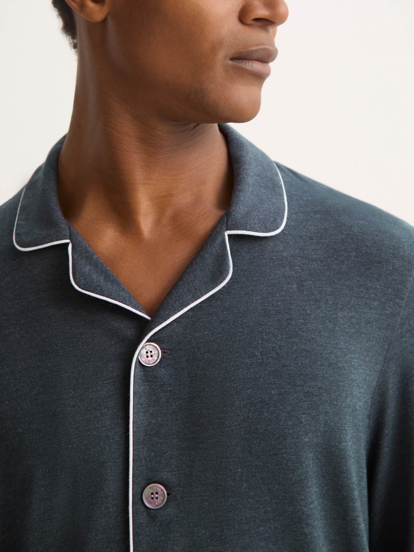 Men's Modern Fit Pyjamas Marlowe Micro Modal Stretch Anthracite