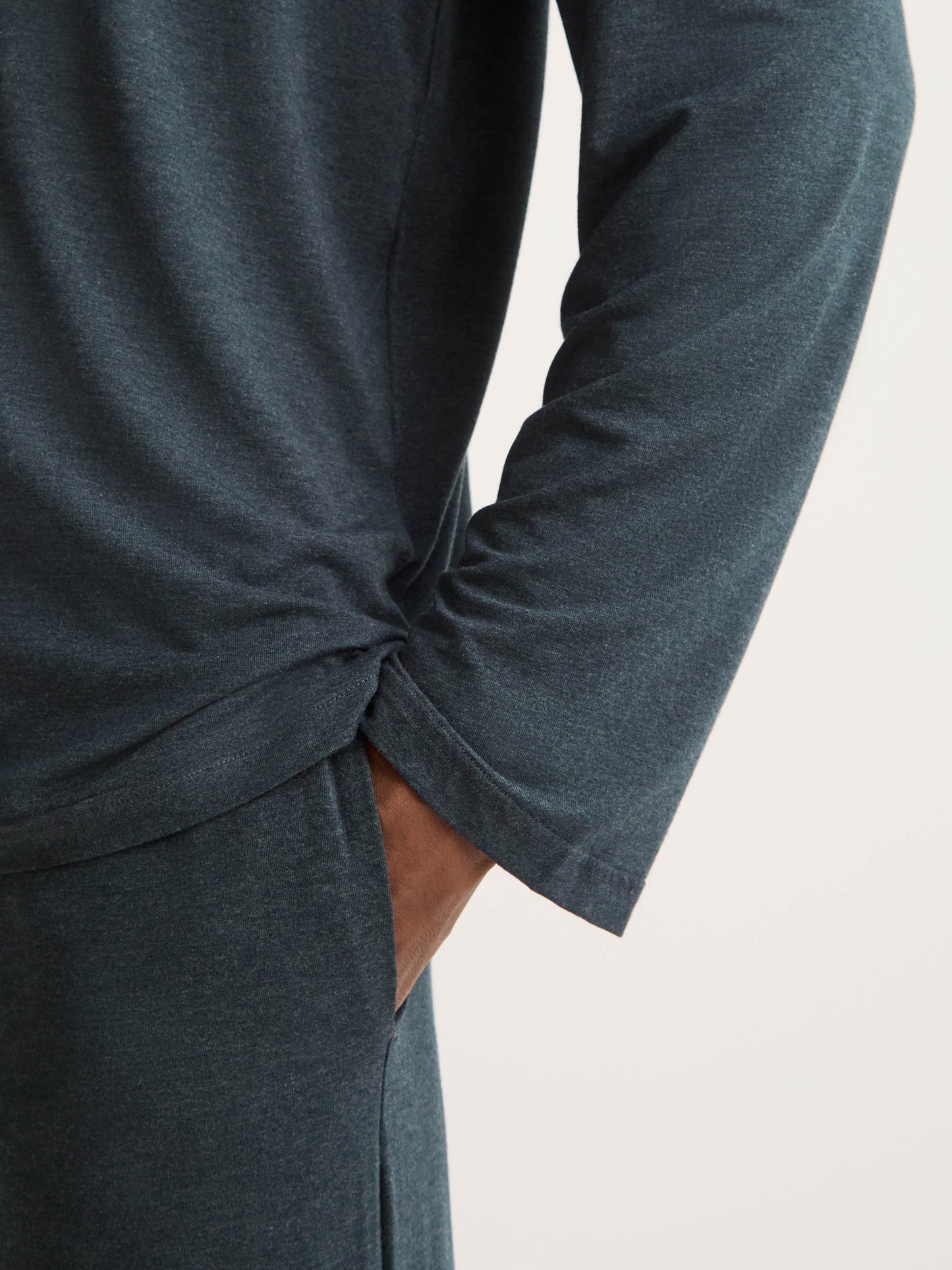 Men's Modern Fit Pyjamas Marlowe Micro Modal Stretch Anthracite