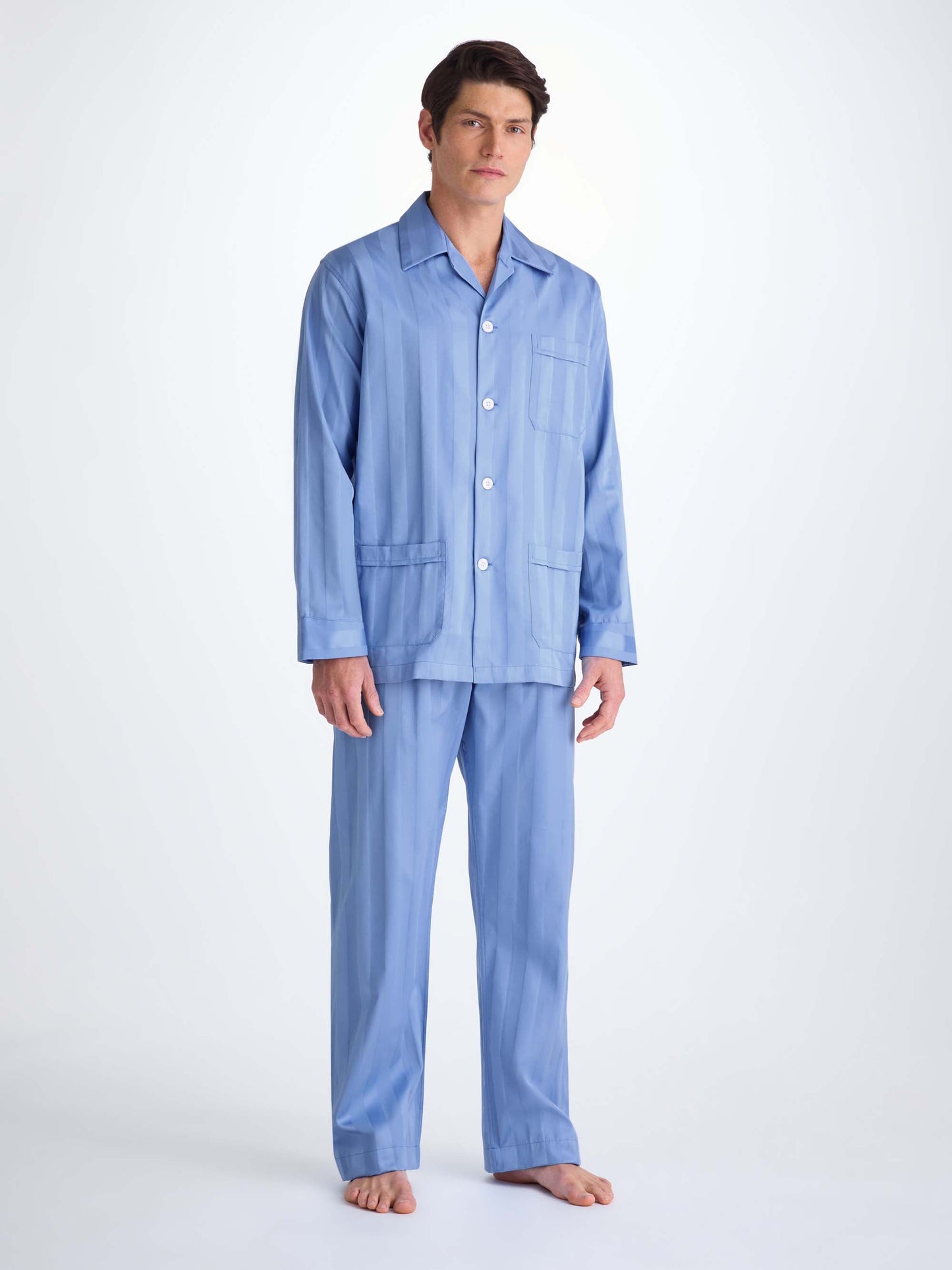 Men's Classic Fit Pyjamas Lingfield Cotton French