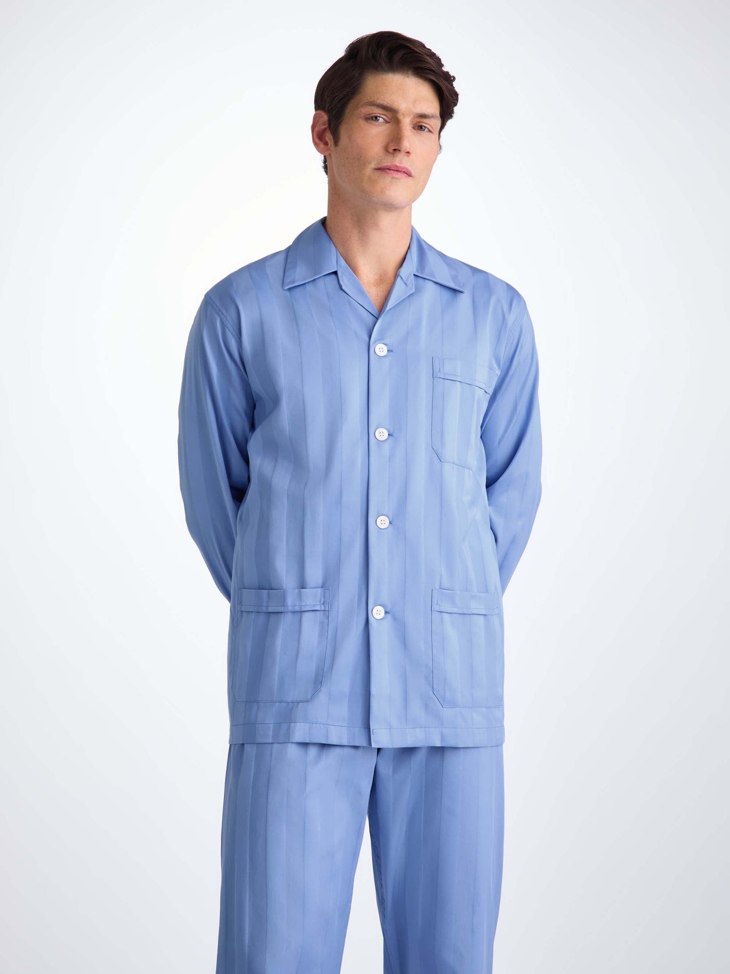 Men's Classic Fit Pyjamas Lingfield Cotton French