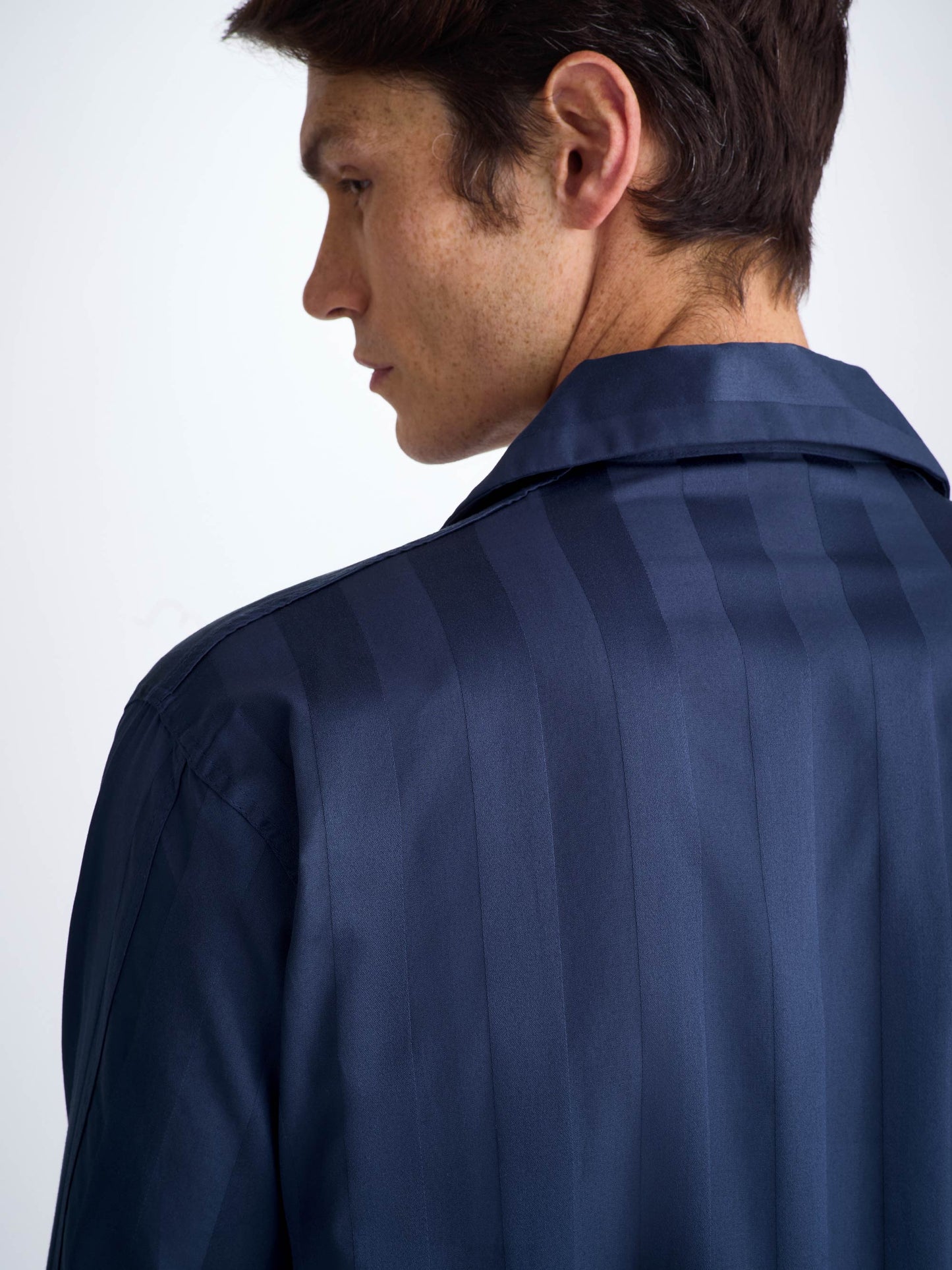 Men's Classic Fit Pyjamas Lingfield Cotton Navy