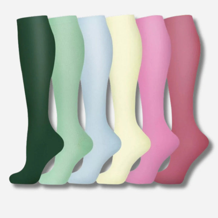 ErgiloColor - Vrolijk 6-pack steunkousen