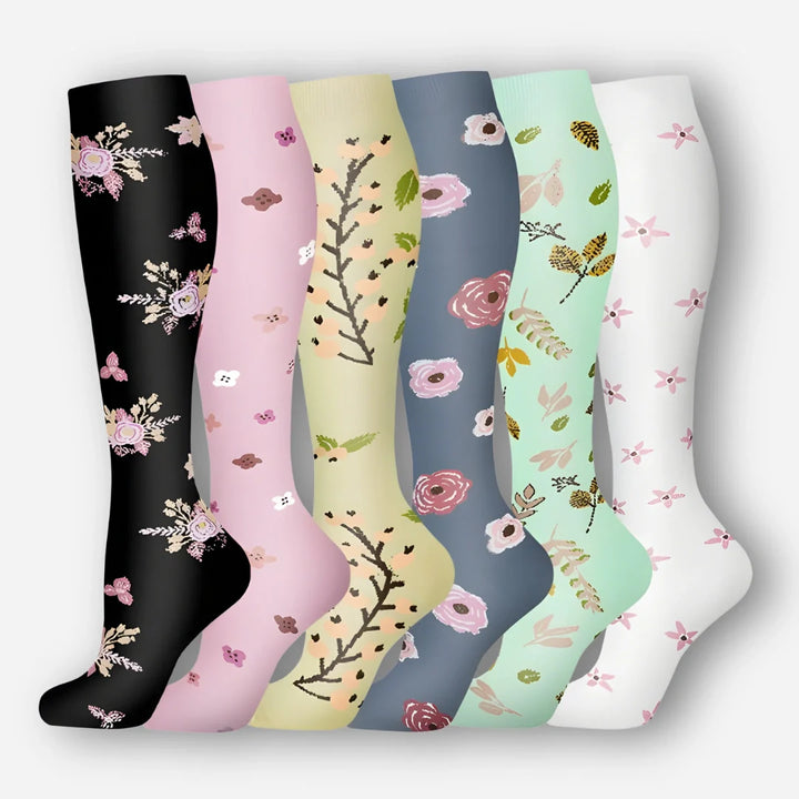 ErgiloColor - Vrolijk 6-pack steunkousen