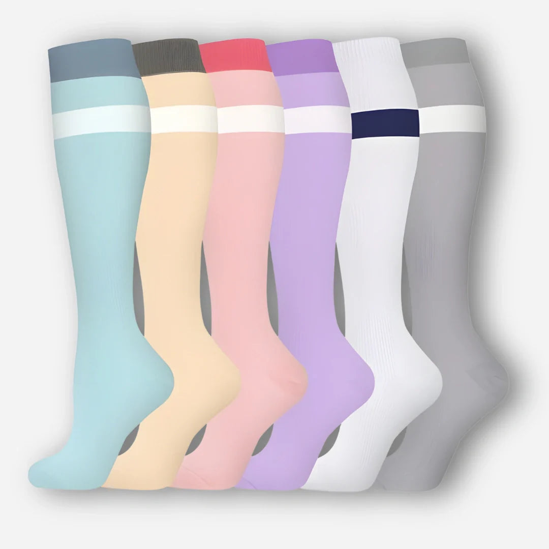 ErgiloColor - Vrolijk 6-pack steunkousen