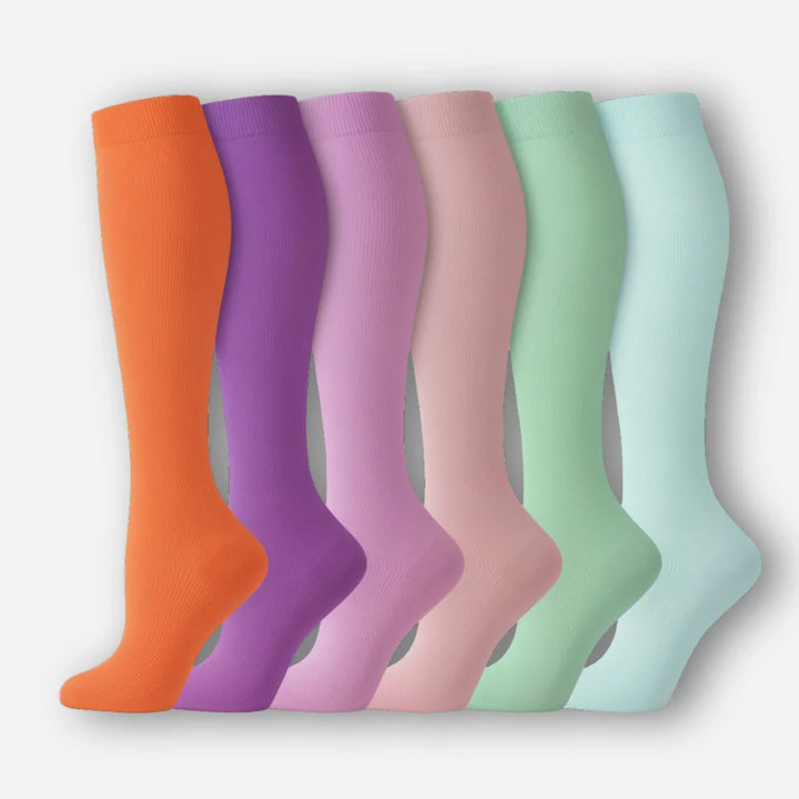 ErgiloColor - Vrolijk 6-pack steunkousen