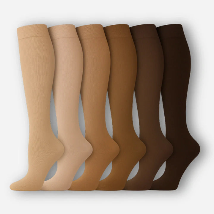 ErgiloColor - Vrolijk 6-pack steunkousen