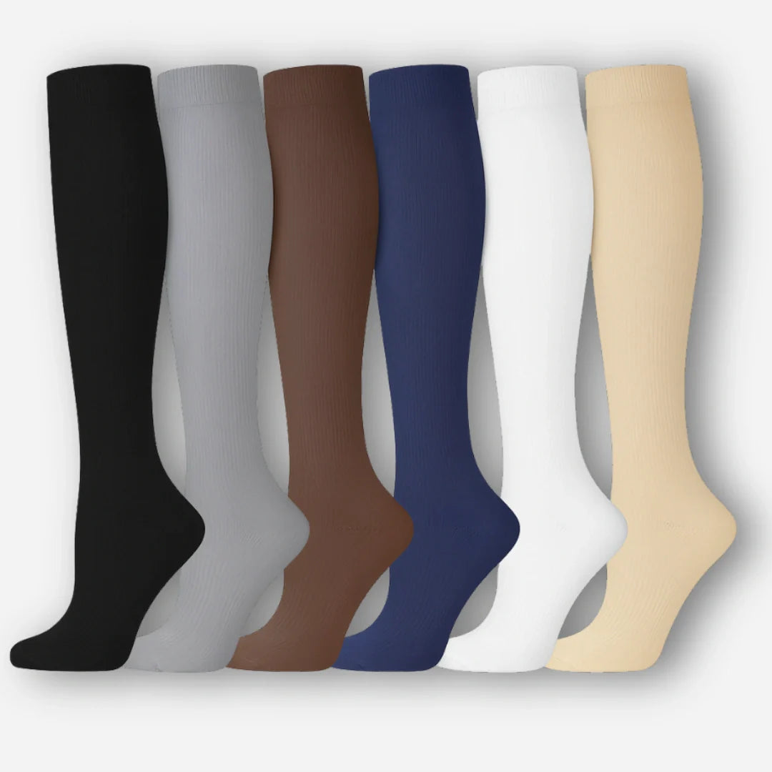 ErgiloColor - Vrolijk 6-pack steunkousen