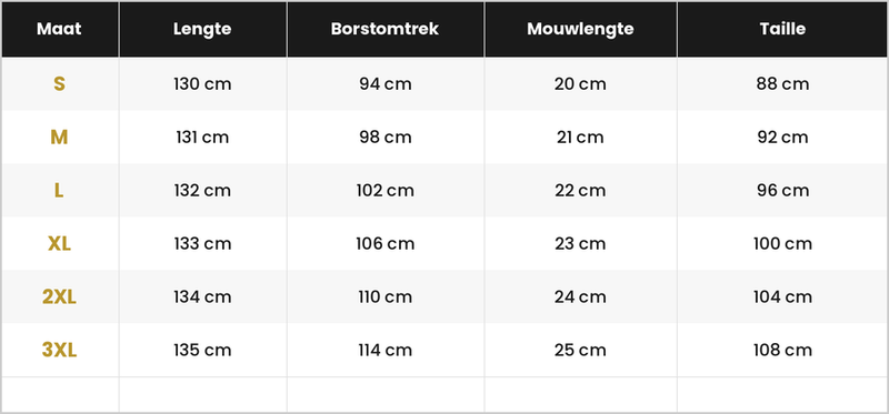 Maattabel Athena™ Elegante Flatterende Jurk